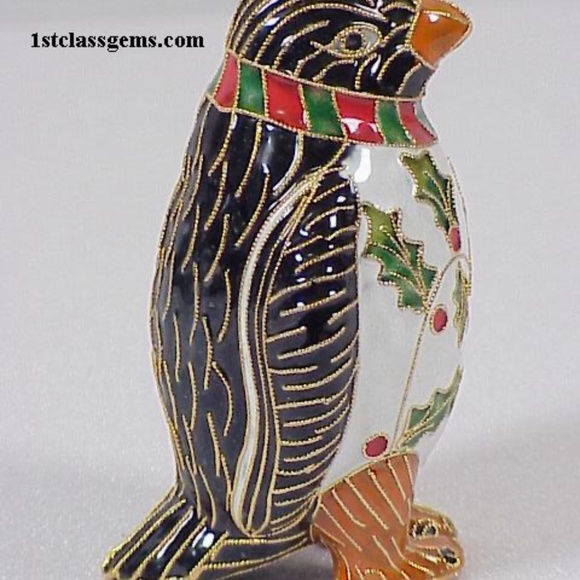 FINAL SALE PRICE NYCO International Cloisonne Penguin - Picture 3 of 4